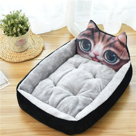Large Pet Cat Dog 7Colors Warm Cozy Bed