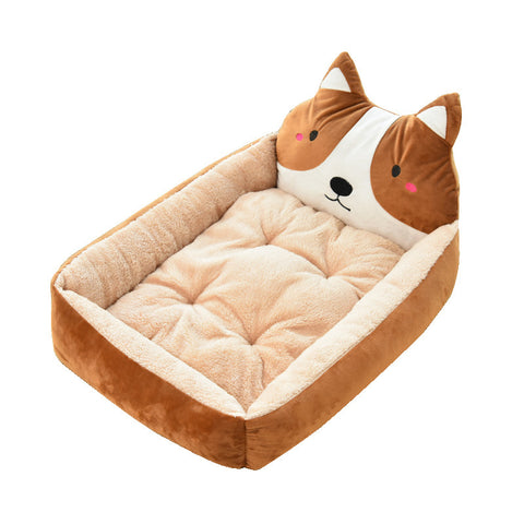 Large Pet Cat Dog 7Colors Warm Cozy Bed
